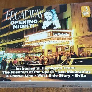 Broadway Opening Night CD instrumental Set of 3